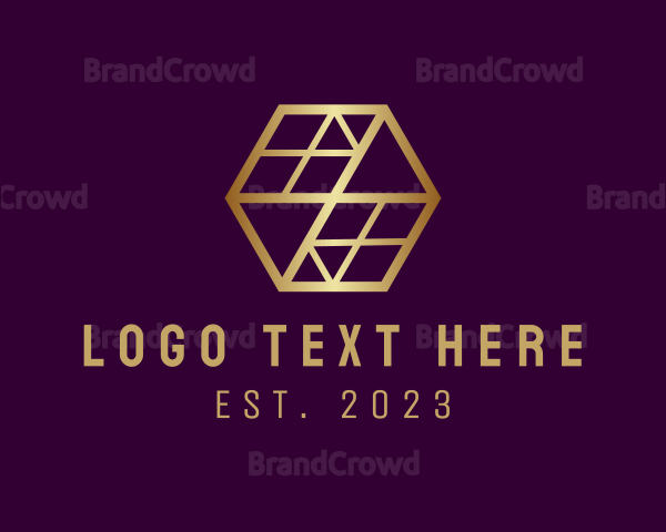 Elegant Hexagon Interior Logo
