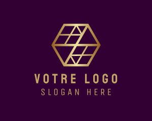 Elegant Hexagon Interior  Logo