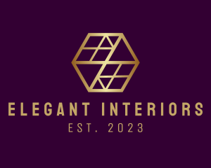 Elegant Hexagon Interior  logo design