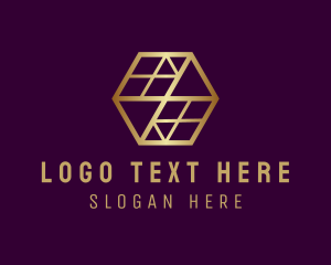 Elegant Hexagon Interior  Logo