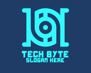 Computing - Round Gate Tech logo design
