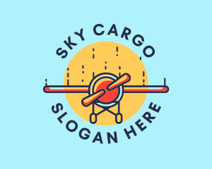 Sun Aircraft Flying logo design