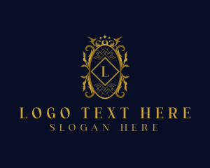 Crown - Luxury Ornamental Royalty logo design