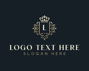 Luxury - Royalty Crown Shield logo design