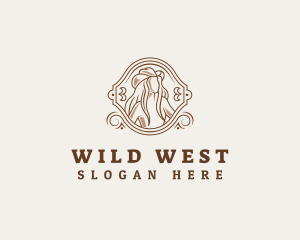 Cowgirl Hat Beauty logo design