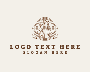 Western - Cowgirl Hat Beauty logo design