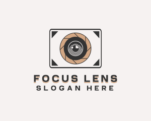 Camera Lens Photography logo design