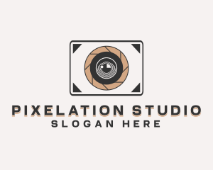 Camera Lens Photography logo design