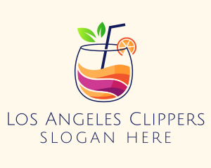 Colorful Tropical Juice Logo