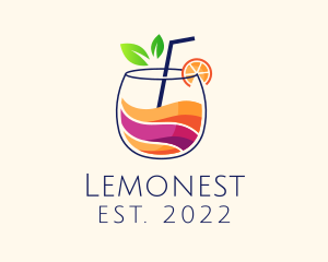 Cold - Colorful Tropical Juice logo design
