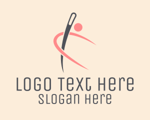 Fabric - Human Needle Tailoring logo design