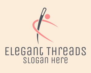 Human Needle Tailoring  logo design