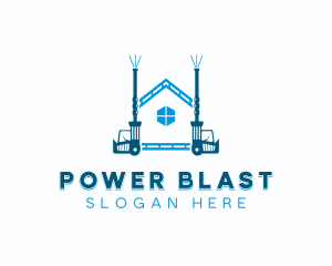 Pressure Washer Cleaning logo design