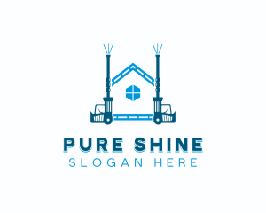 Clean - Pressure Washer Cleaning logo design