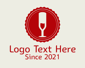 Wine Label - Wine Sommelier Badge logo design