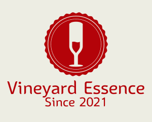 Wine Sommelier Badge  logo design