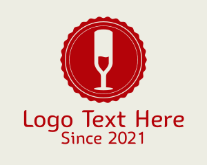 Wine Tasting - Wine Sommelier Badge logo design