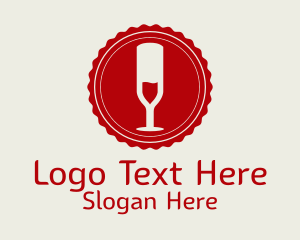 Wine Sommelier Badge  Logo