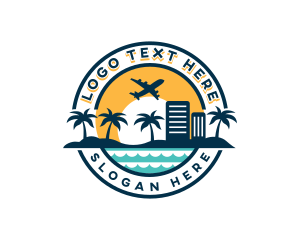 Airplane - Tourism Travel Vacation logo design