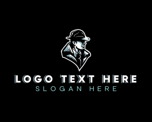 Mobster - Detective Spy Hat logo design