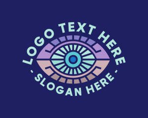 Ophthalmologist - Tech Cyber Eye logo design