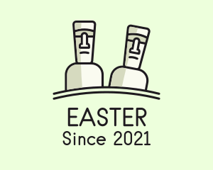 Culture - Easter Island Statue logo design
