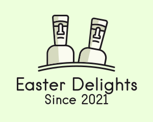 Easter Island Statue logo design