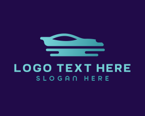 Auto - Professional Blue Car logo design