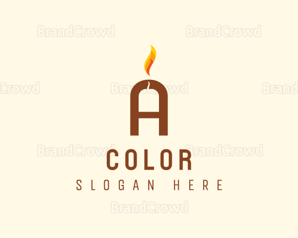 Ambience Candle Letter A Logo