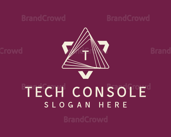 Cyber Tech Triangle Logo