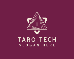 Cyber Tech Triangle logo design