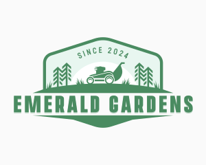 Backyard Mower Gardening logo design