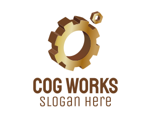 Golden Cog Repair logo design