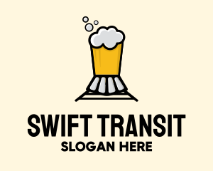 Transit - Beer Train Brewery logo design