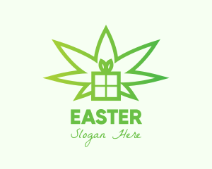 Party - Green Cannabis Gift logo design