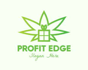 Advantage - Green Cannabis Gift logo design