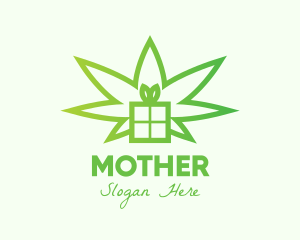 Oil - Green Cannabis Gift logo design