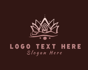 Healing Spa - Lotus Body Spa logo design