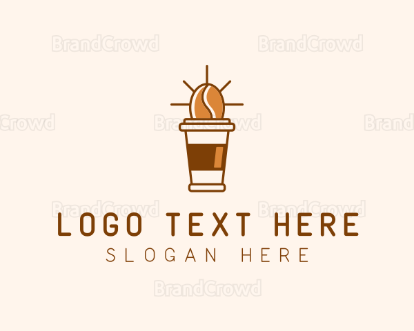 Breakfast Coffee Bean Cafe Logo