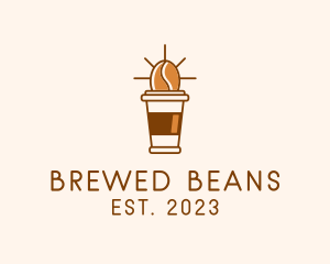 Coffee - Coffee Bean Cup logo design