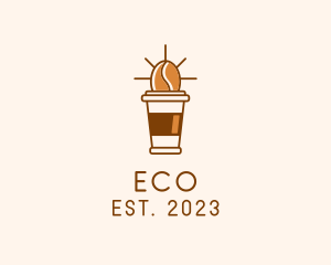 Coffee Bean Cup logo design