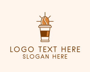 Coffee Bean Cup Logo