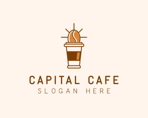 Breakfast Coffee Bean Cafe logo design