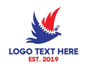 Usa - USA Zipper Eagle logo design