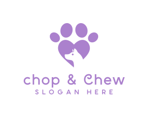 Heart - Paw Heart Dog logo design