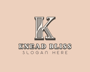 Vintage Boutique Letter K logo design