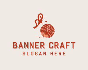 Butterfly Yarn Knitting logo design