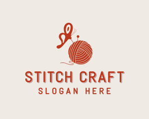 Butterfly Yarn Knitting logo design