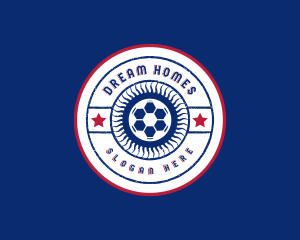 Soccer Ball League Logo