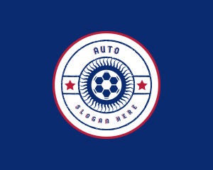 Soccer Ball League Logo